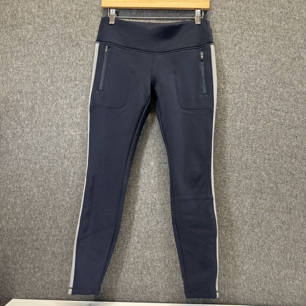 Athleta Women's Small Navy Blue Street To Summit Tight Fleece Lined Reflective